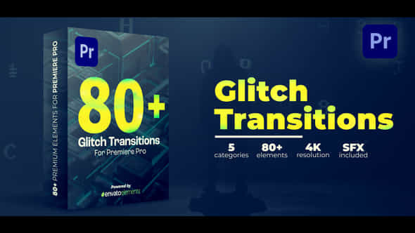 Glitch Transitions - VideoHive 46854972
