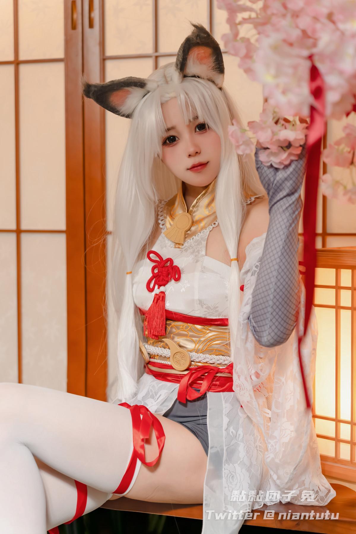 Cosplay 黏黏团子兔 白丝胡桃(4)