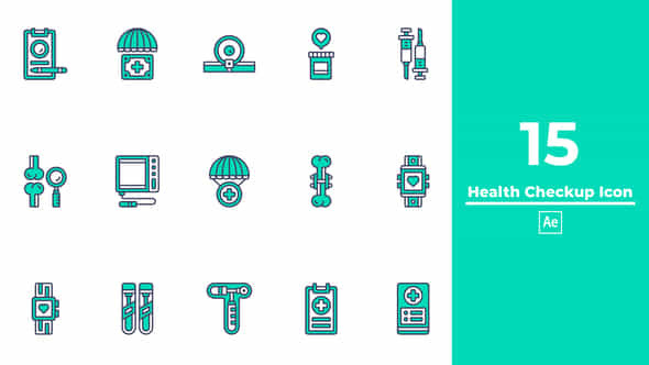 Health Checkup Icon After Effects - VideoHive 49626555