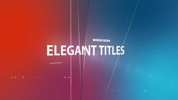 Elegant Titles - VideoHive 22129065