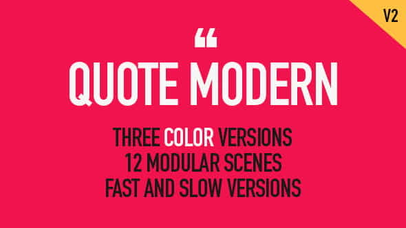 Quote Modern - VideoHive 15247119