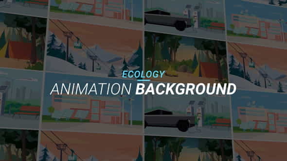 Ecology - Animation background - VideoHive 34060891