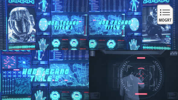 HUD Technology Titles - VideoHive 37507497