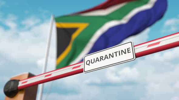 Barrier with QUARANTINE Sign Opened - VideoHive 32309565