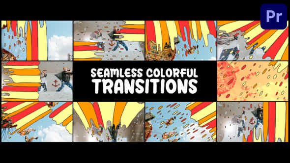 Seamless Colorful Transitions - VideoHive 45839570