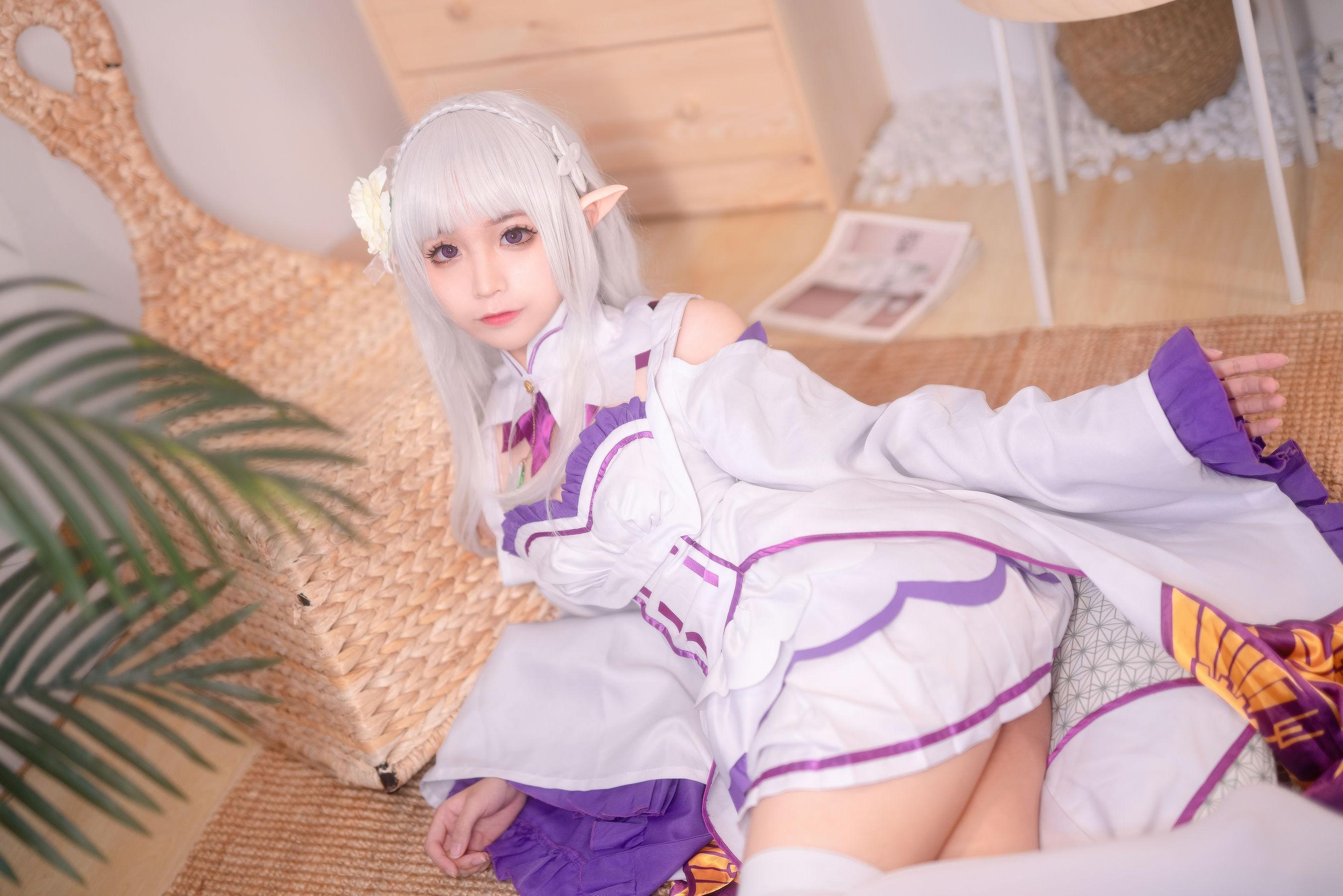 [美女Coser] 蠢沫沫 《艾米利亚》 写真集(12)