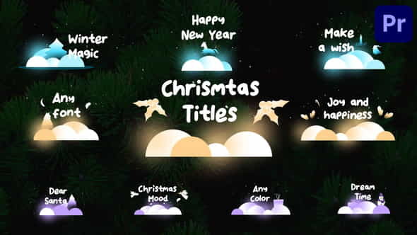 Christmas Titles for Premiere Pro - VideoHive 35398302