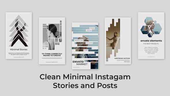 Clean Minimal Instagram Stories and - VideoHive 36115555