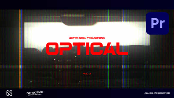 Retro Scanlines Optic Transitions Vol 01 For Premiere Pro - VideoHive 50606556