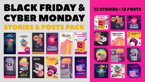 Black Friday and Cyber Monday - VideoHive 29273252