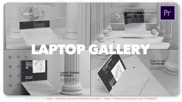 Grey Minimal Laptop - VideoHive 45178100