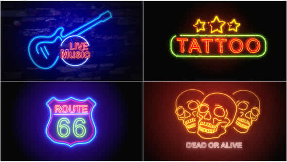 Neon Signs V2 - VideoHive 46495370