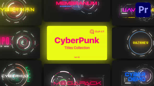 Cyberpunk Motion Titles - VideoHive 46261576