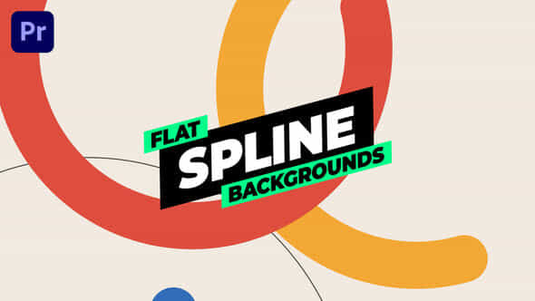 Flat Spline Backgrounds - VideoHive 50935262