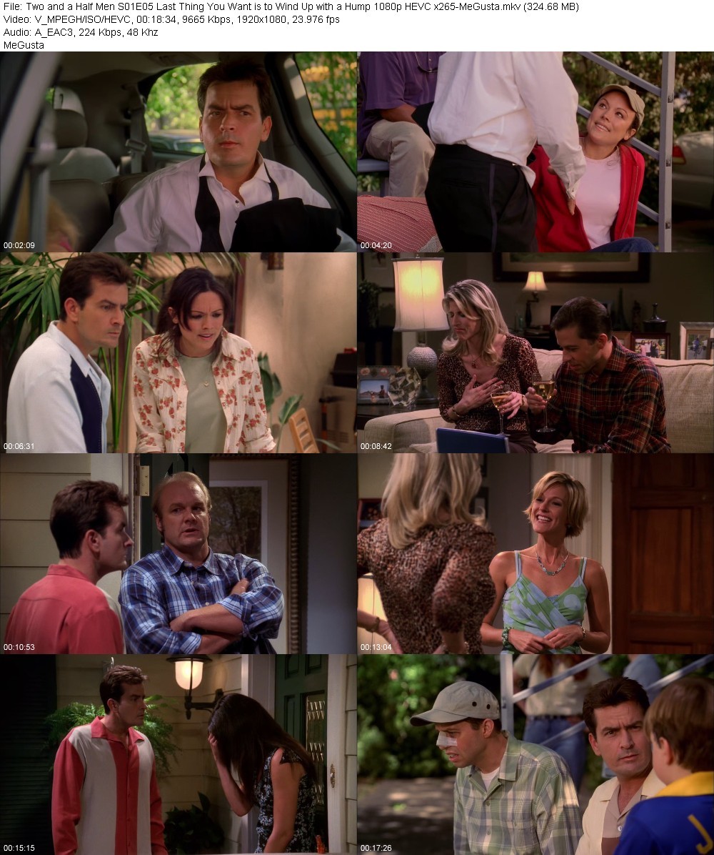 Two and a Half Men S01E05 Last Thing You Want is to Wind Up with a Hump 1080p HEVC x265-MeGusta