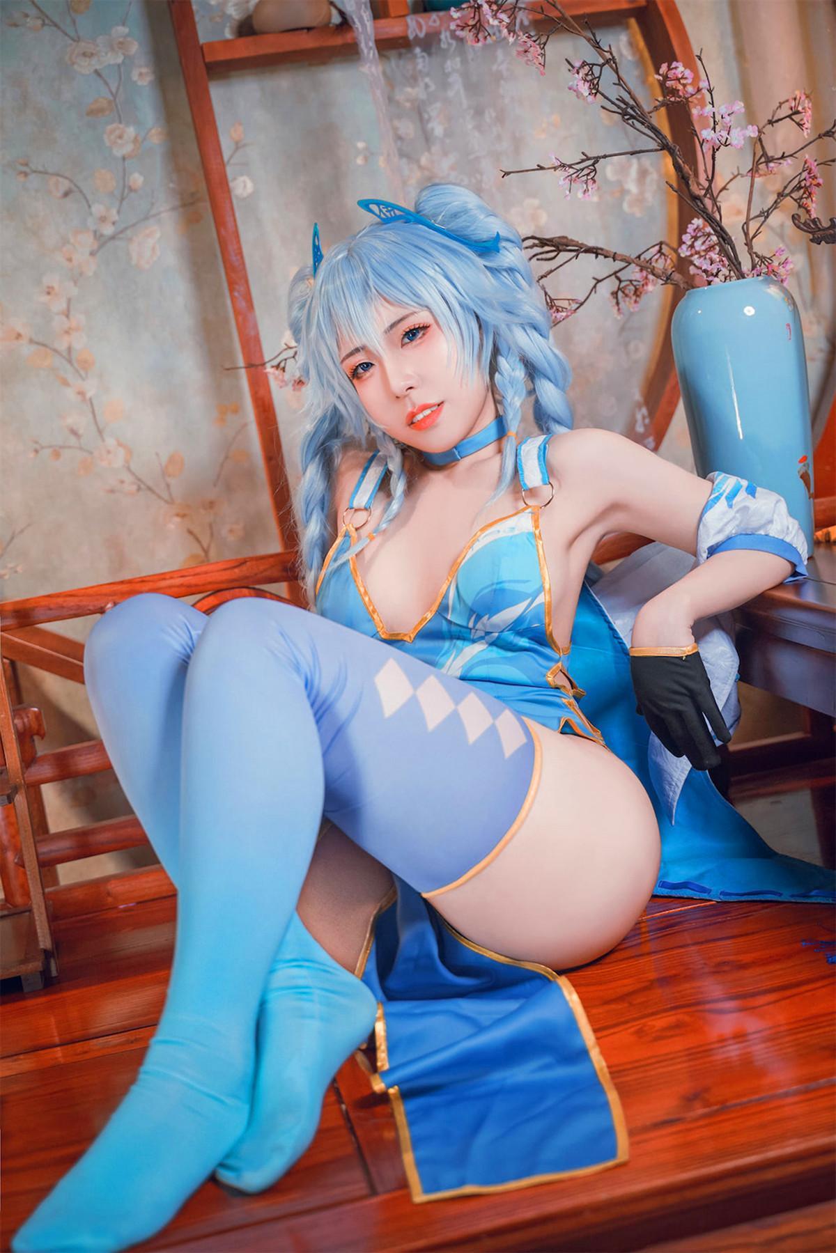 Cosplay 虎森森 少女前线 翠雀媚(28)