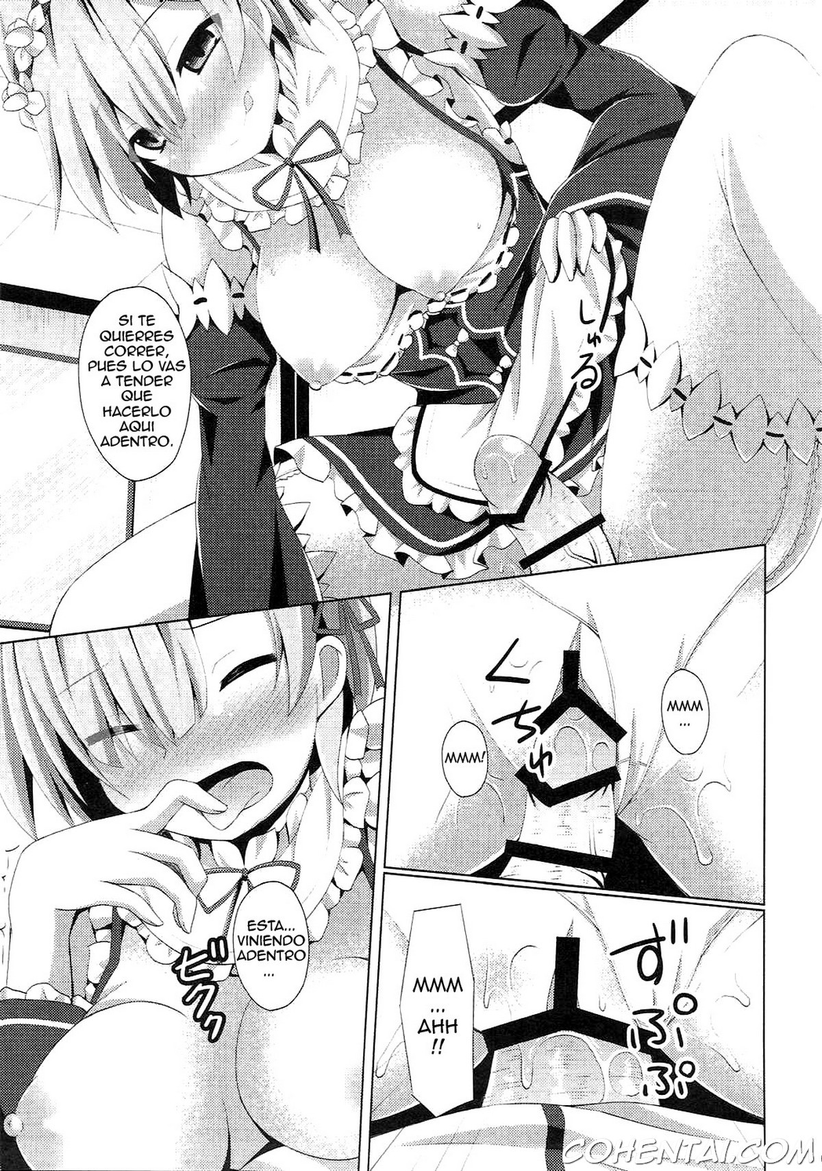 “A Subaru-kun Ecchi Shimasu?” “Chotto Barusu Nani Jiro Jiro Miten no yo” (Re:Zero Kara Hajimeru Isekai Seikatsu) xxx comics manga porno doujin hentai español sexo 