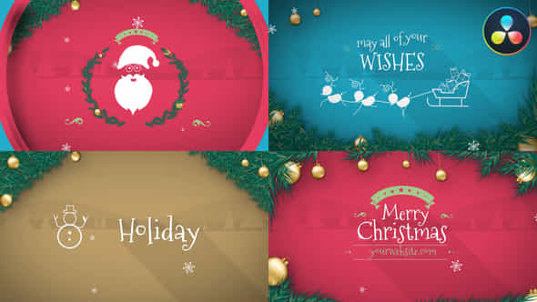 Christmas Santa Wishes For Davinci Resolve - VideoHive 49482662