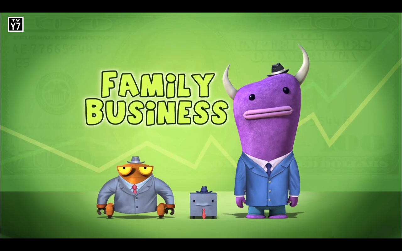 an image titlecard for the episode 'Family Business'