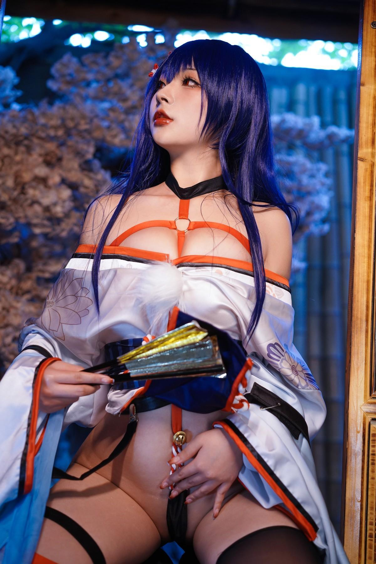 Cosplay Yuuhui玉汇 EroPhone Re 真子-和服抹油 Set.01(12)