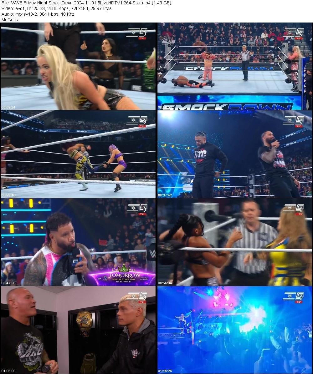 WWE Friday Night SmackDown 2024 11 01 5LiveHDTV h264-Star