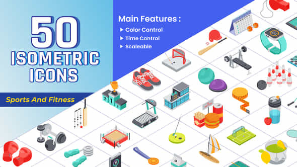 Isometric Icons - - VideoHive 43725431