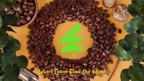 Coffee Beans Logo - VideoHive 58295207