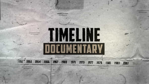 Timeline Documentary Promo - VideoHive 44590387