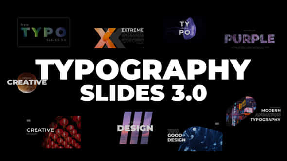 Typography Slides 3.0 - VideoHive 36308272