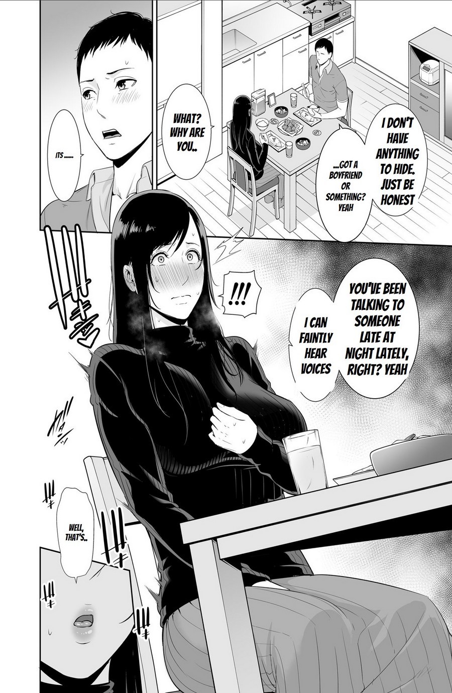 [Misaki (gonza)] Haha wa Yoru ni Saku Single Mother no Haishin Kiroku [英訳]