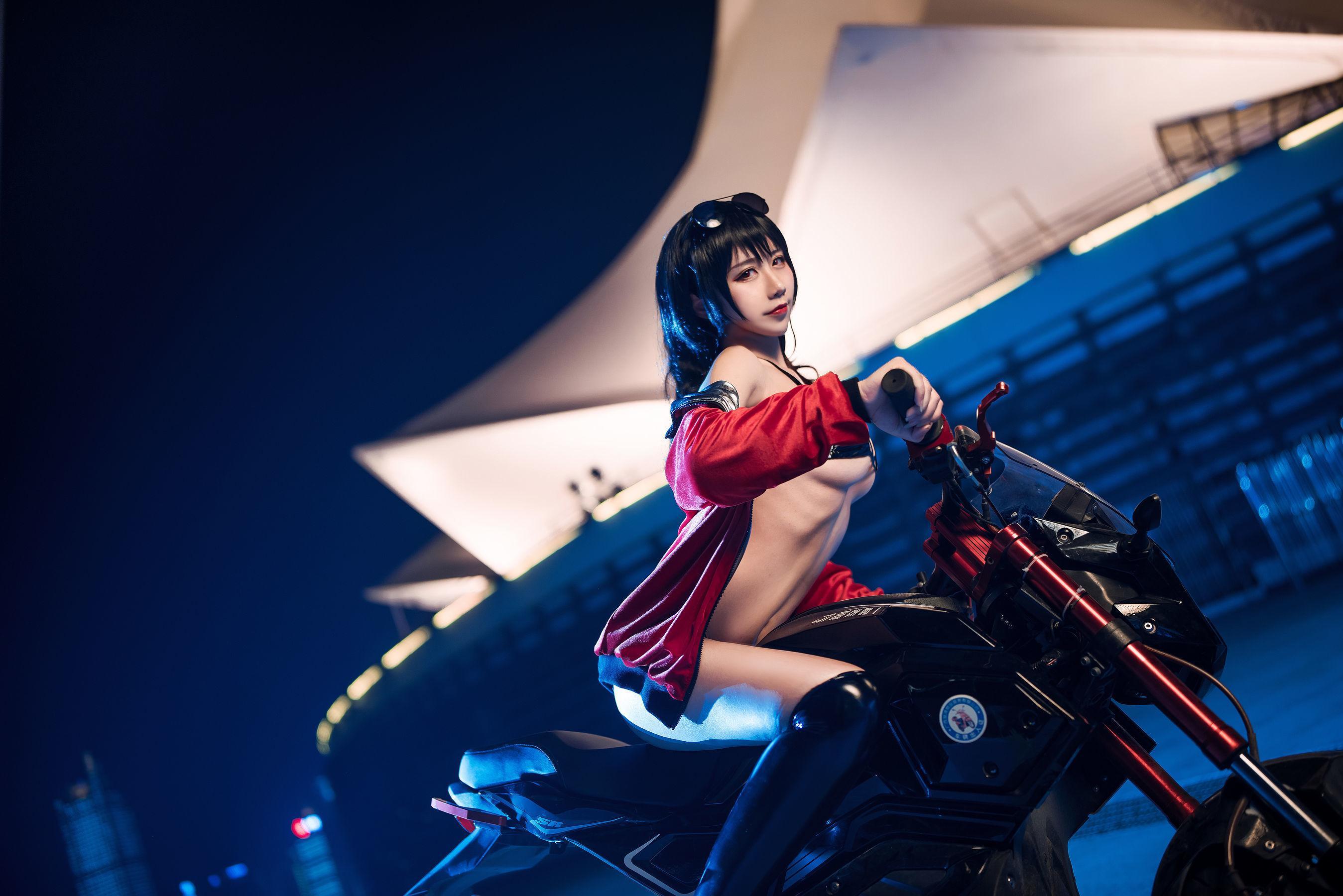 [网红Coser] 九曲Jean 《大凤机车》 写真集(4)