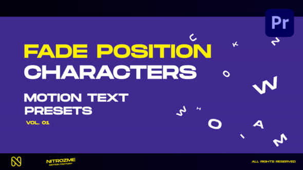 Characters Motion Text - VideoHive 45890281