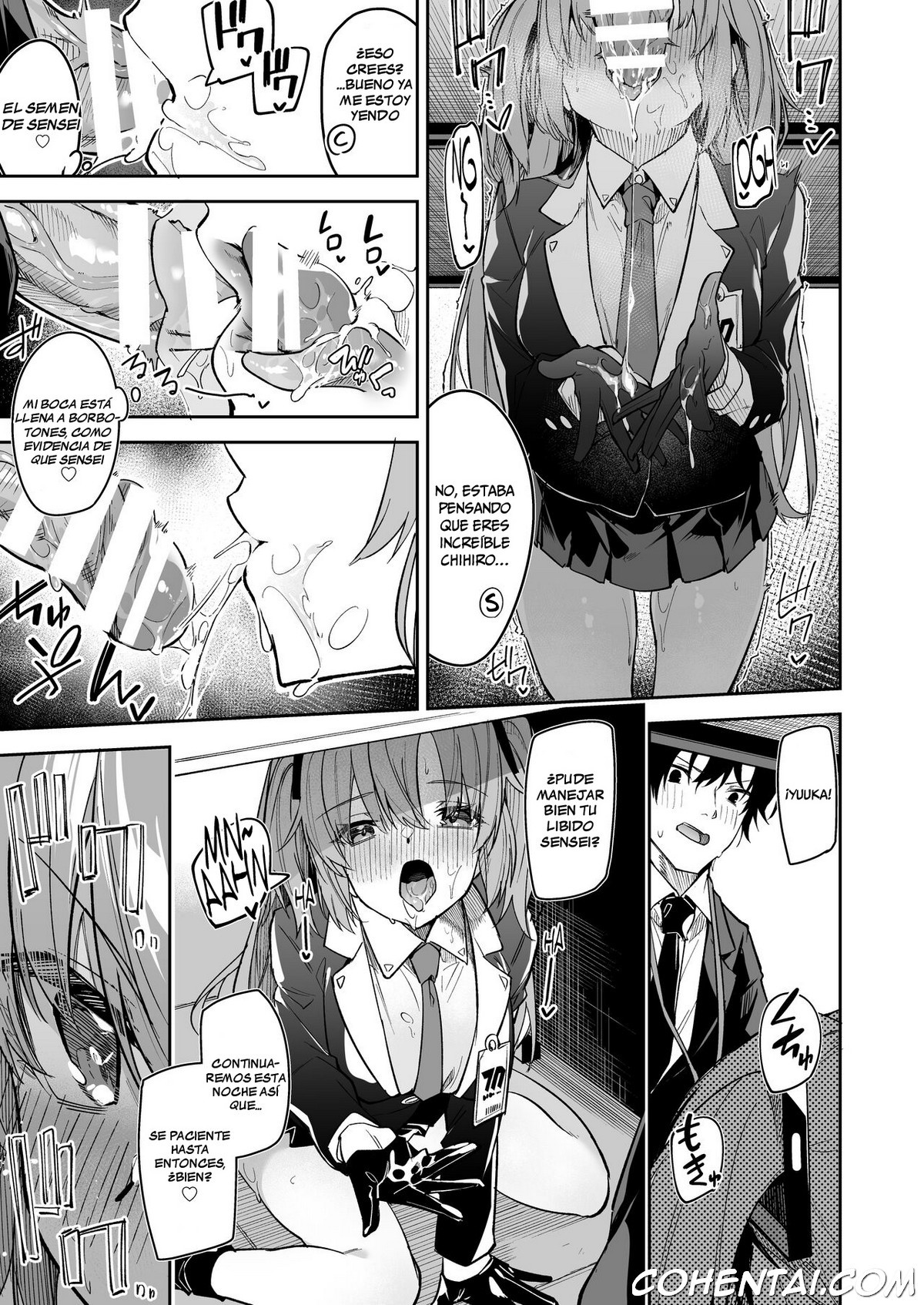 Watashi ga Sensei no Musessou o Kyousei Shimasu! (Blue Archive) xxx comics manga porno doujin hentai español sexo 