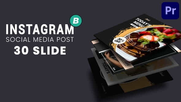 Instagram Post FashionFood - VideoHive 35255539