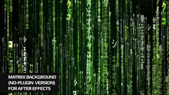 Matrix Background For Ae No Plugin - VideoHive 52784005