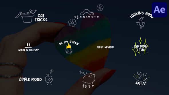 Cartoon Lyric Titles - VideoHive 48472627