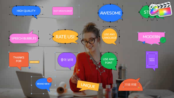 Speech Bubbles For Fcpx - VideoHive 50527543