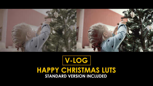 Vlog Happy Christmas And Standard Color Luts - VideoHive 51303333