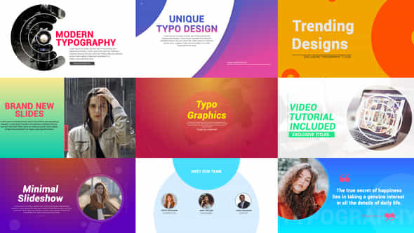 Typography Slides - VideoHive 39062950