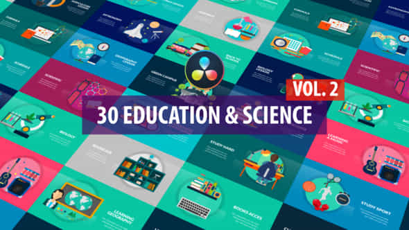 Education And Science Vol2 Davinci Resolve - VideoHive 34869360