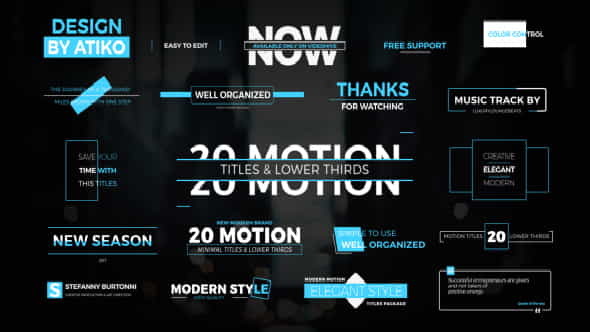 Motion TitlesLower Thirds - VideoHive 19161229