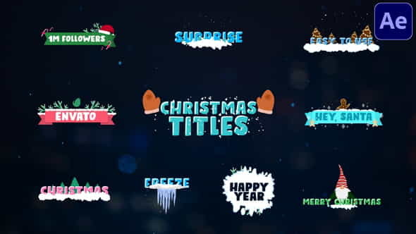 Christmas Titles | After Effects - VideoHive 29706941