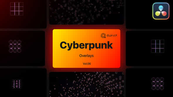 Cyberpunk Overlays - VideoHive 47632156