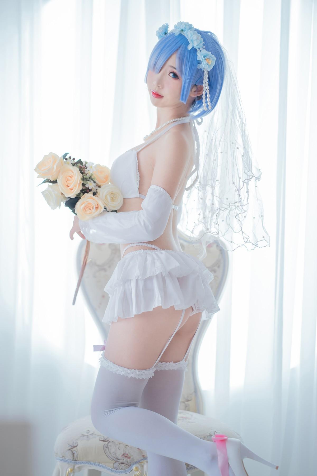 Cosplay 面饼仙儿 花嫁蕾姆(6)