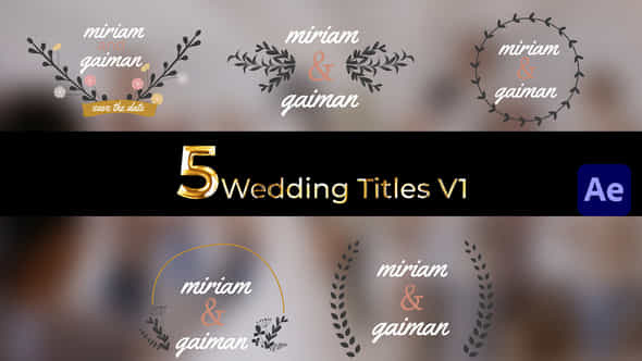 Wedding Titles Leaf - VideoHive 46199746