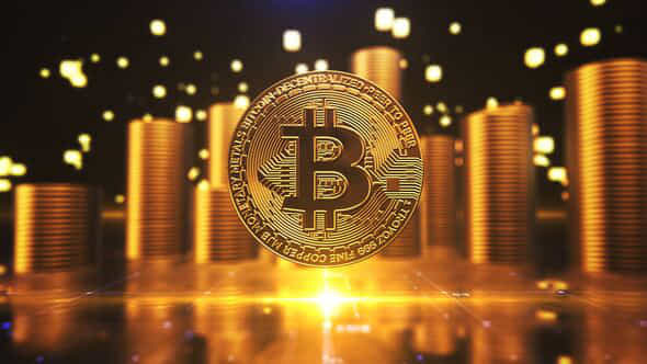 Bitcoin logo reveal - VideoHive 35848932