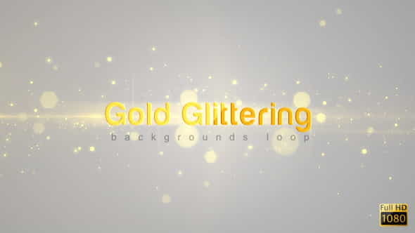 Gold Glittering - VideoHive 4250887