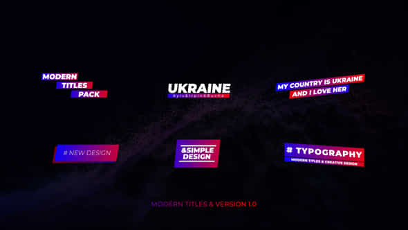 Modern Titles 1.0 - VideoHive 40099806