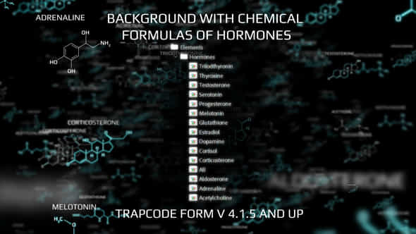 Chemical Formulas Background Ae - VideoHive 48420690