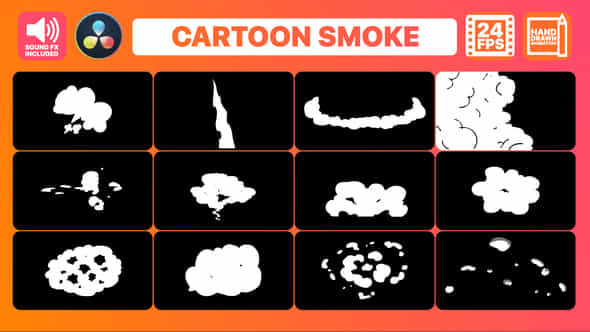 Cartoon Smoke Elements - VideoHive 33900503
